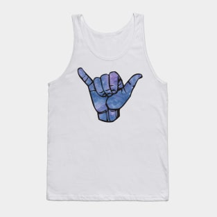 Blue and Purple Shaka Tank Top